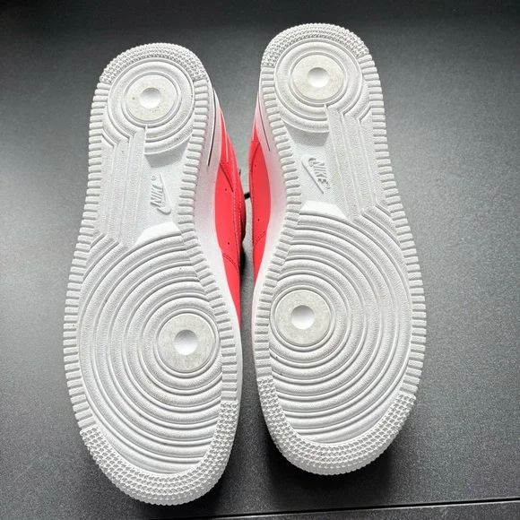 Air Force 1 '07 LV8 'Double Air Pack - Laser Crimson' Red orange‎ Men 8.5